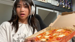 ASMR eating pizza [upl. by Eleonora]