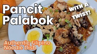 Pancit Palabok Recipe with a Twist  Filipino Noodle Dish [upl. by Toth252]