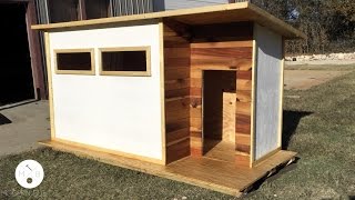 Build a Modern Dog House  Modern Builds  EP 14 [upl. by Enelrad]