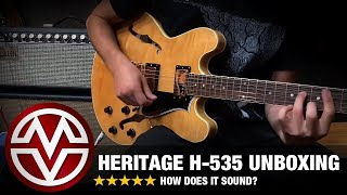 Heritage H535  Unboxing amp Sound Demo  MV Guitar Spotlight [upl. by Hahsia]