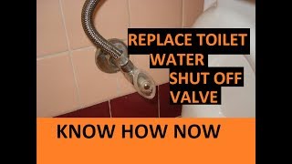 Toilet Water Shut Off Valve Replacement [upl. by Anorahs971]