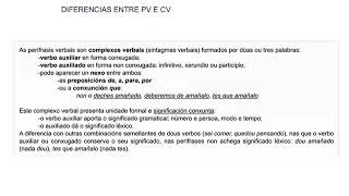 DIFERENCIAS ENTRE COMPLEXO VERBAL E PERÍFRASE VERBAL LINGUA GALEGA [upl. by Dirk]