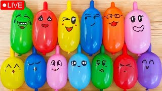 Making Slime with Funny Balloons  Satisfying Slime video BalloonPopampASMRRelaxation [upl. by Anoiuq702]