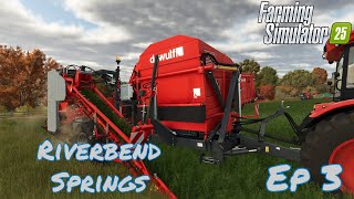 Carrots 010 Would Not Recommend  Lets Play FS25  Riverbend Springs Ep 3 [upl. by Ardnekahs]