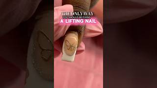 Easy Hack For Fixing A Lifting Acrylic Nail [upl. by Refinneg]