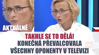 Konečná PŘEVALCOVALA všechny oponenty v televizi [upl. by Nitaj]