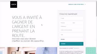 Comment s’inscrire pour devenir livreur Uber eat [upl. by Eirellam]