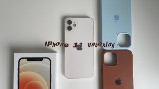 Iphone 12 White Unboxing  Accessories  Malaysia [upl. by Magan188]