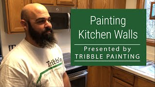 Painting Kitchen Walls  From Flat to Eggshell Paint [upl. by Anigue]