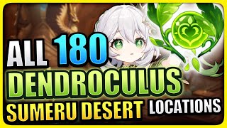 ALL 180 Dendroculus Locations WITH TIMESTAMPS  DETAILED GUIDE Genshin Impact Sumeru Desert 31 [upl. by Nevram971]