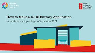 West Suffolk College  How To Make A Bursary Application  202425 [upl. by Judson]