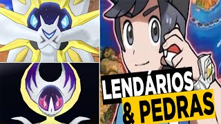 Pokémon Sun e Moon  Conheça os Lendários e as Pedras Misteriosas [upl. by Delfine]