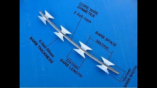 Les Spécialistes En Montage de Réseau quotCONCERTINAquot Fil barbelé en Accordéon à Lames Tranchantes [upl. by Ivens]