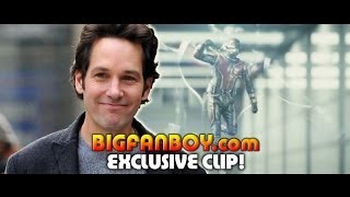 Paul Rudd in Marvel amp Edgar Wrights ANTMAN very first clip  Bigfanboycom Exclusive trailer [upl. by Nirek]