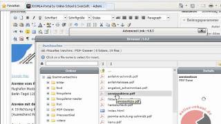 PDFDateien in Webseiten mit dem CMS Joomla einbinden  Videoanleitung von onlineschoolde [upl. by Zanahs432]