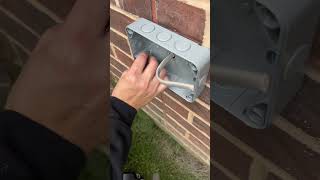 How to install an outside plug socket for Christmas christmas decoration diy electrician howto [upl. by Ased361]