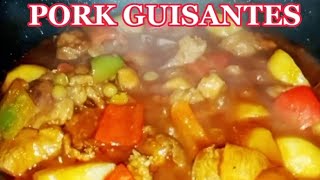 PORK GUISANTES  PORK GUISANTES RECIPE  MARPOL VLOG [upl. by Marne]