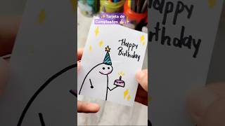 Haz una TARJETA DE CUMPLEAÑOS súper fácil 🎂✨ [upl. by Bullard]