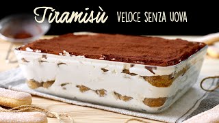 TIRAMISÙ VELOCE SENZA UOVA Ricetta Facile  BuonIdea [upl. by Sloatman266]