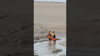 Elderly Man rescued by Morecambe hovercraft  Vickers Couple Filipino and British vlog [upl. by Leiram]