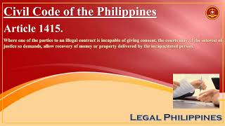 Civil Code of the Philippines Article 1415 [upl. by Grae]