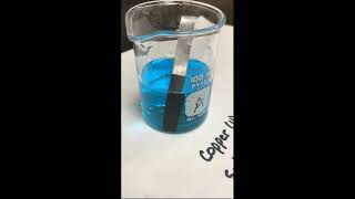 Zinc and Copper II Sulfate [upl. by Hairem291]