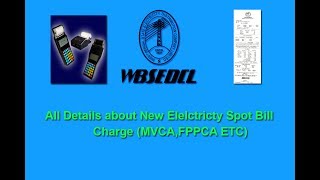 Electric Bill All Charge Details ref wbsedcl  ইলেক্ট্রিসিটি স্পট বিল বিবরণelectricity bill details [upl. by Eidualc926]