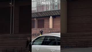 Danny MacAskill spotted pulling stunts behind St Enoch centre in Glasgow [upl. by Changaris980]