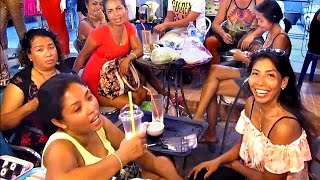 Koh Samui Nightlife  Lamai Beach Walking Street Party  Girls Food amp Fun [upl. by Ayotnom]