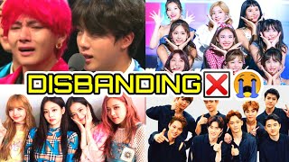 Kpop IdolsGroups Disbanding Years 😭  Disband BTS BLACKPINK AND EXO [upl. by Jarad]