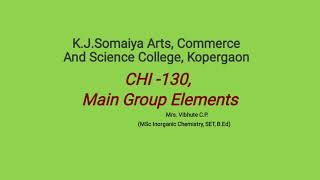 CHI 130 Main Group Element Intercalation compound Of Graphite  Lecture 10 [upl. by Mikael]