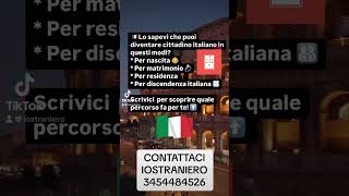 CITTADINANZA ITALIANA immigration familyreunification neiperte avvocato [upl. by Alur]