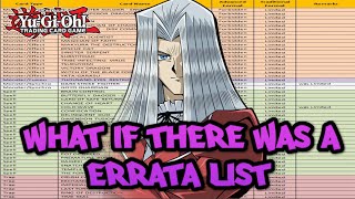 What If YuGiOh Had A Errata List [upl. by Auberbach]