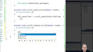 C heromaker app 04 How to use scrollbars in Winforms [upl. by Demha]