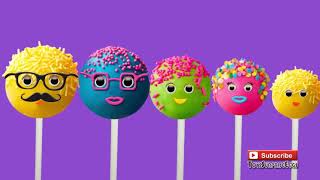 The Finger Family Cake Pop Family  Nursery Rhyme Learn Color Finger Family Songs Collection [upl. by Berkeley242]