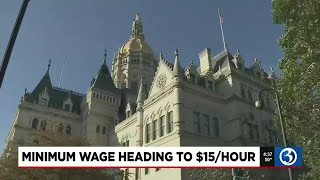 CT Minimum wage increases to 15 an hour on June 1st [upl. by Camile719]