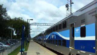 AMT 1350 Bombardier ALP45DP at RoxboroPierrefonds train station [upl. by Nnazus84]