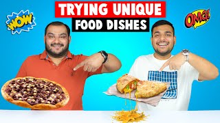 Trying Unique Food Dishes  Italian Food Challenge  Cheesy amp Chocolaty Food  Viwa Food World [upl. by Maribeth]