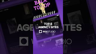 Top 5 Agency sities in Wix Studio wixstudio [upl. by Acihsay292]