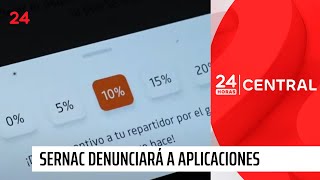 Sernac denunciará a aplicaciones de delivery por infracción a la ley del consumidor  24 Horas TVN [upl. by Aicilegna304]