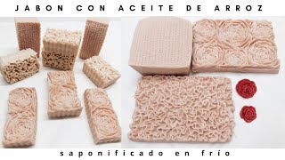 JABÓN DE ARROZ SAPONIFICADO EN FRÍO FÓRMULA INCLUIDA [upl. by Turner336]