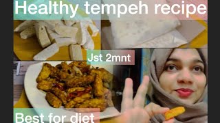 Eazy n healthy tempeh recipe  rich protien diet food  indonesia  malaysia [upl. by Dnomrej222]