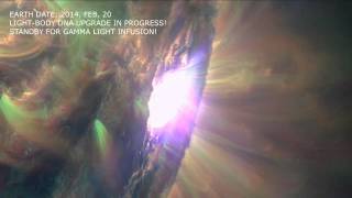 SOLAR FLARES  BLASTIN THE EARTH  LIGHT BODY DNA UPGRADES  2202014 [upl. by Ahsil]