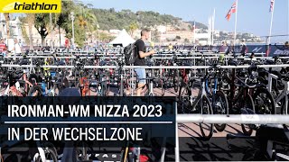 Weltmeisterlich In der Wechselzone der IronmanWM Nizza 2023 [upl. by Ylicec]