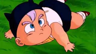 ►DragonBall Z  Baby Trunks Learns How To Walk Little Trunks◄ [upl. by Nonnerb]