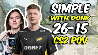 s1mple wdonk 2615 FACEIT Ranked Ancient Oct 09 2024  CS2 POV [upl. by Ruffin]