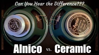 Speaker SHOOTOUT Ceramic vs Alnico [upl. by Naamann]