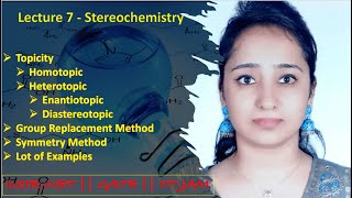 Stereochemistry  Topicity Homotopic Enantiotopic Diastereotopic  CSIRNETGATEIITJAM [upl. by Asirem]