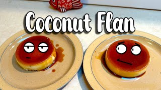 Homemade Coconut Flan [upl. by Ojeitak]