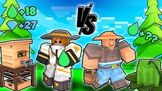 Beekeeper VS Farmer Cleetus In Roblox Bedwars [upl. by Ahsitam765]